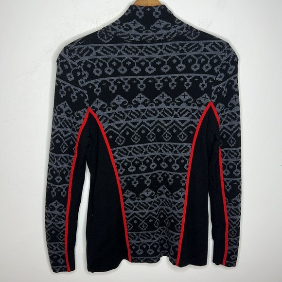 Icelandic Design 100% Merino Wool Zip Up Funnel Neck Winter Sweater - Picture 6 of 11